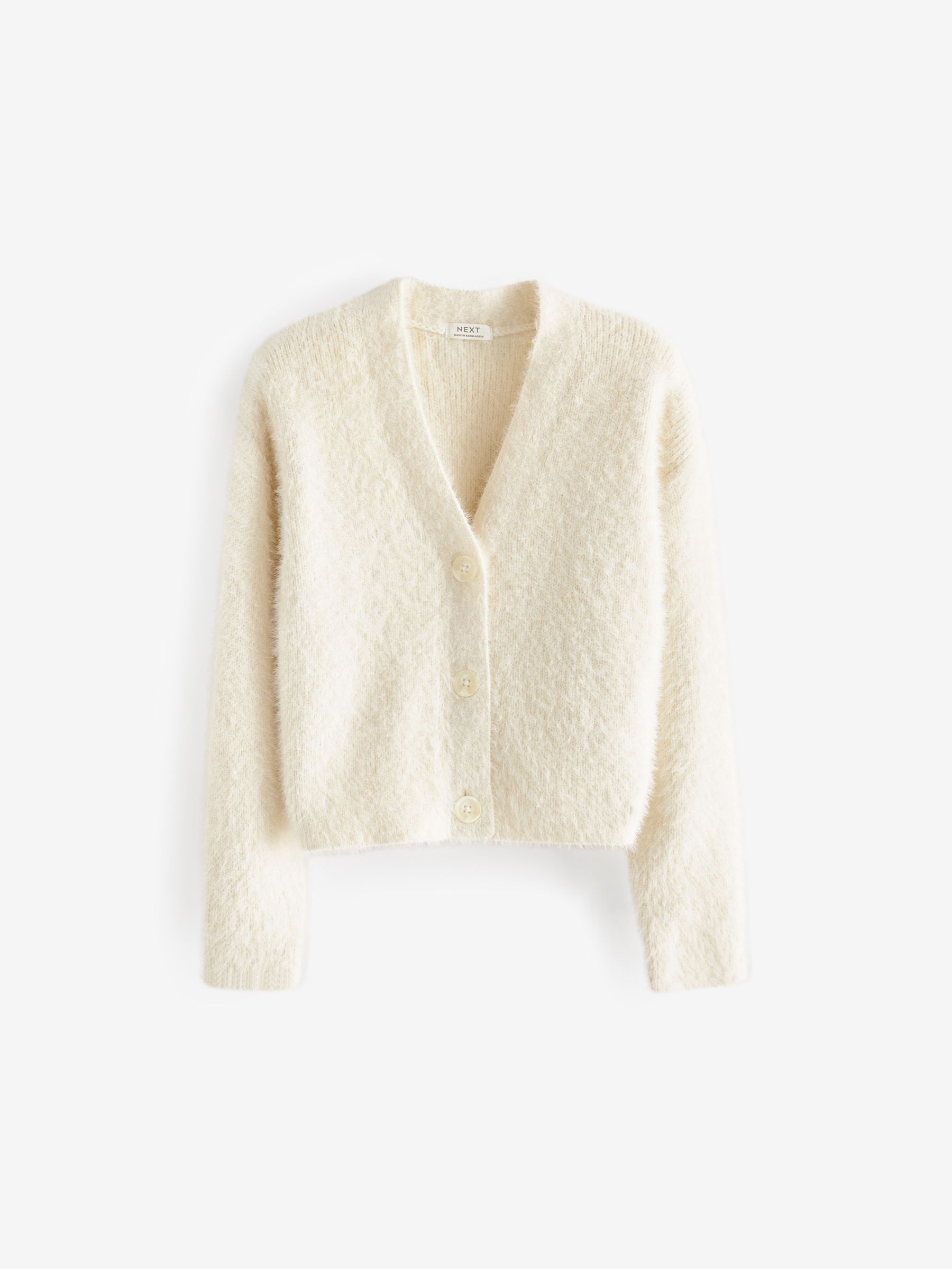 Long white fluffy cardigan clearance