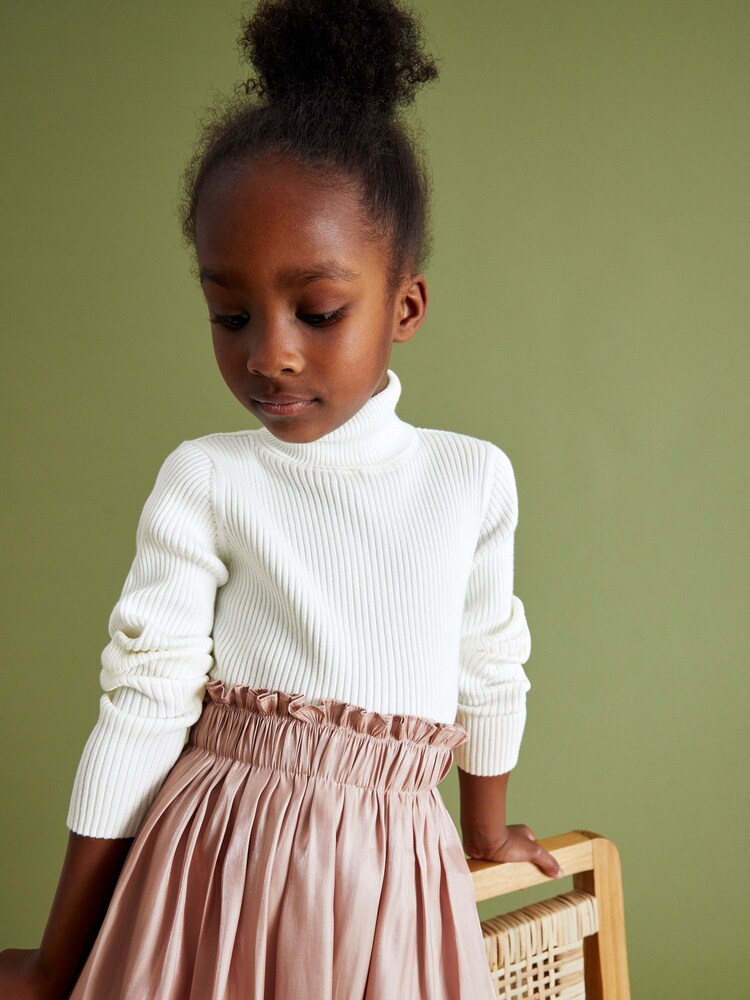 Ecru Marl Roll Neck Jumper (3-16yrs) - Image 1 of 6