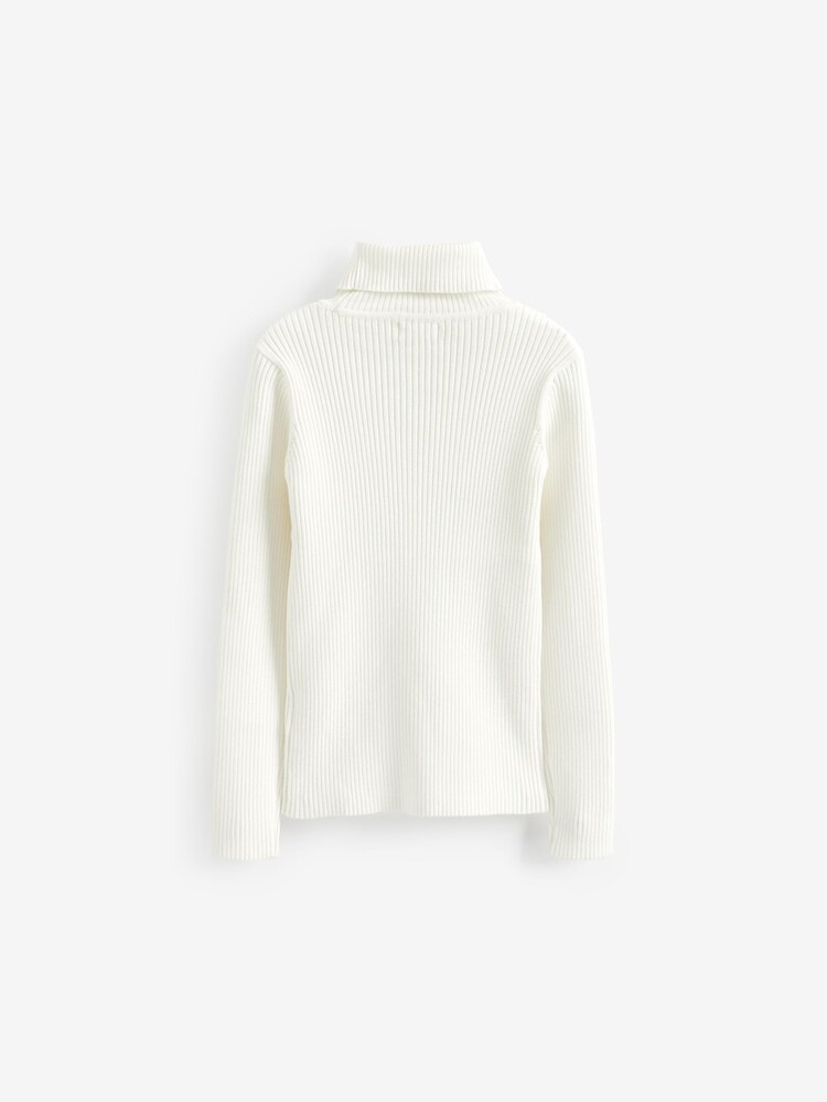 Ecru Marl Roll Neck Jumper (3-16yrs) - Image 6 of 6