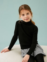 Black Roll Neck Jumper (3-16yrs) - Image 1 of 5