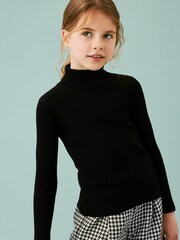 Black Roll Neck Jumper (3-16yrs) - Image 2 of 5