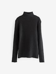 Black Roll Neck Jumper (3-16yrs) - Image 4 of 5