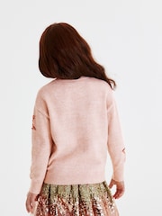 وردي وحيد القرن بترتر - كنزة محبوكة (3-16 سنة) - صورة 3 من 6