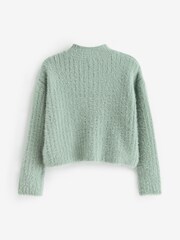 Mint Green Funnel Neck Cosy Jumper (3-16yrs) - Image 5 of 5
