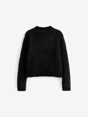 Black Funnel Neck Cosy Jumper (3-16yrs) - Image 2 of 3