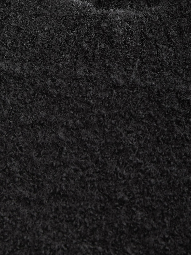 Black Bouclé Knitted Jumper Dress (3-16yrs) - Image 6 of 6