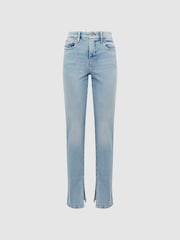 Reiss Good American Geschlitzte Jeans mit hohem Bund - Bild 2 von 7