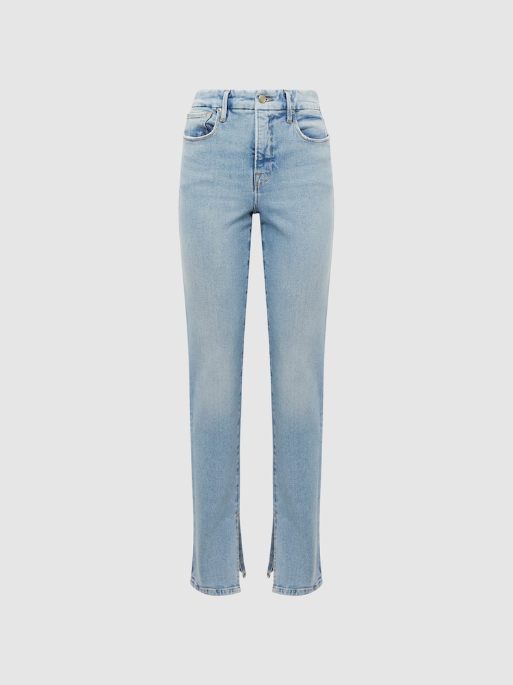 Reiss Good American Geschlitzte Jeans mit hohem Bund - Bild 2 von 7 Reiss Good American Geschlitzte Jeans mit hohem Bund - Bild 2 von 7