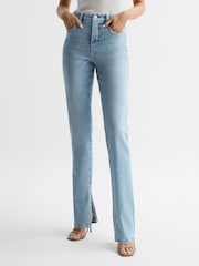 Reiss Good American Geschlitzte Jeans mit hohem Bund - Bild 3 von 7