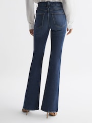 Reiss Indigo Good American Good Classic Bootleg Jeans - Image 4 of 7