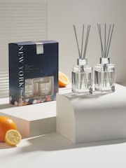 Collection Luxe New York Moonlight Citrus Ginger 85ml Fragranced Reed Diffuser Duo - Image 1 of 4