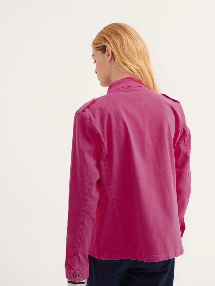 NRBY Pink Monica Cotton Utility Jacket - Image 2 of 5