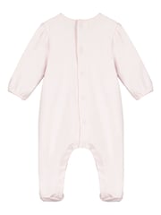 Emile Et Rose Pink 100% Cotton All-In-One With Pleated Yoke With Ric-Rac And Hat - Image 3 of 3