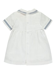 Emile Et Rose White Linen Sailor Dress Set - Image 3 of 5