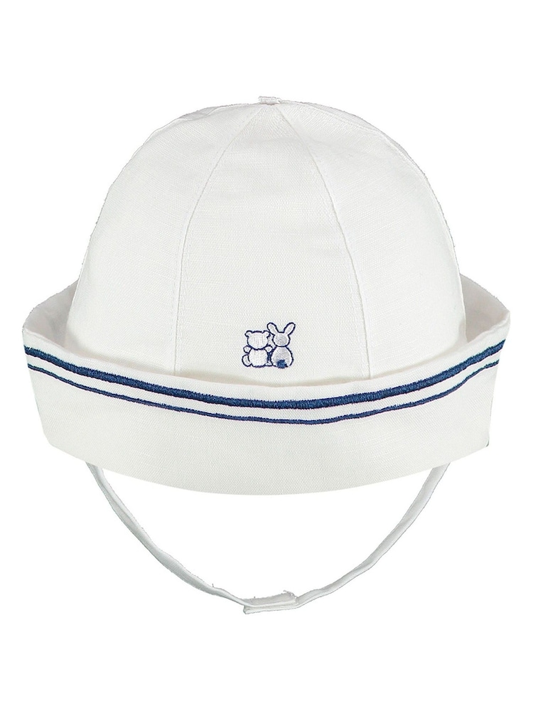 Emile Et Rose White Linen Sailor Dress Set - Image 5 of 5