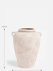 Natural Country Ceramic Lydford Medium Textured Flower Vase - Image 6 of 6