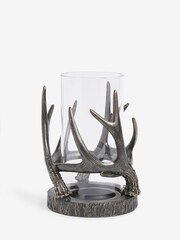 Black Bronze Antler Hurricane Candle Holder - Image 4 of 4