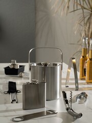 Dalton & Turner Silver Ice Bucket With Lid - Image 1 of 4