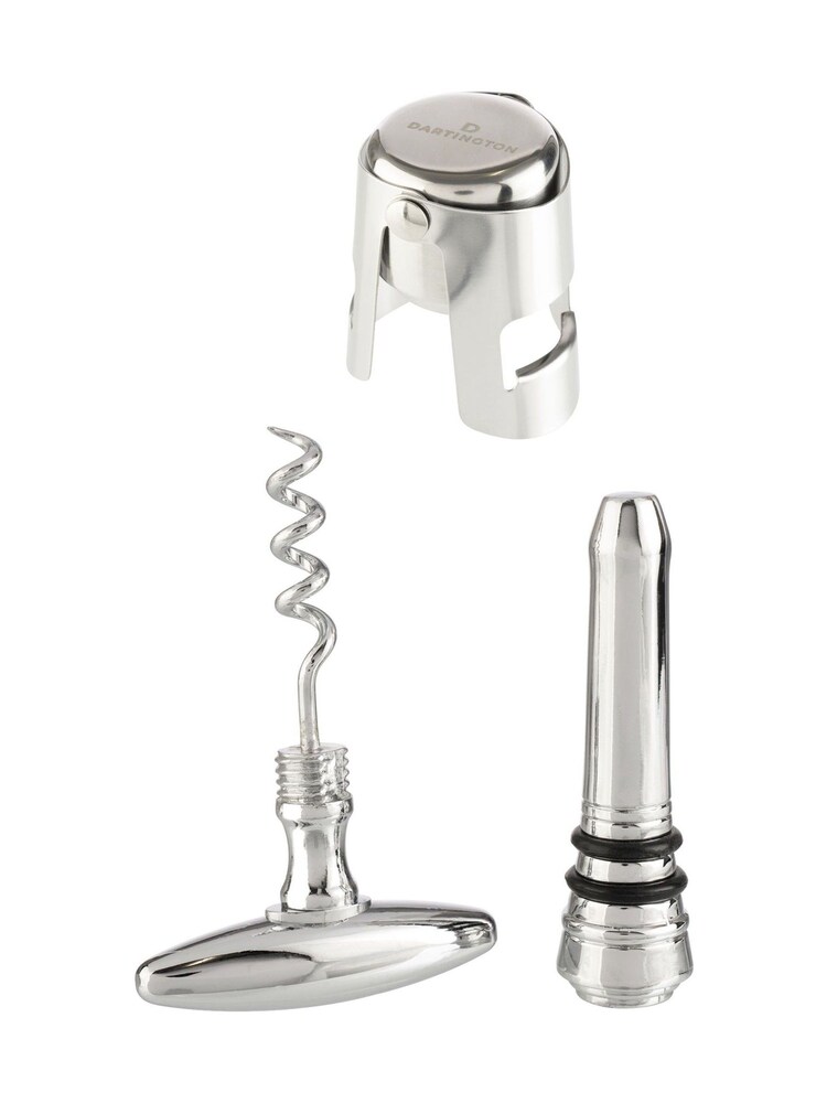 Dalton & Turner Silver Champagne Stopper & Corkscrew - Image 2 of 4