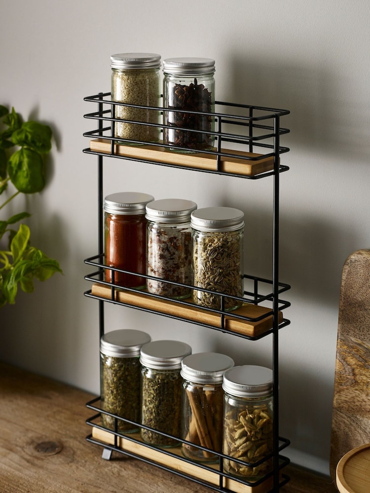 Black Bronx Slimline Spice Rack - Image 1 of 4