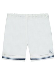 Emile Et Rose White Linen Sailor Style Shirt With Shorts and Hat 2 Piece Set - Image 5 of 6