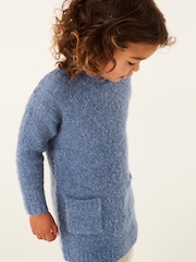 Blau - Bouclé-Pulloverkleid (3 Monate bis 7 Jahre) - Bild 3 von 7