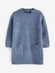 Blau - Bouclé-Pulloverkleid (3 Monate bis 7 Jahre) - Bild 5 von 7