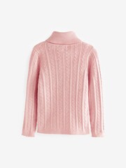 Pink Marl Roll Neck Jumper (3mths-7yrs) - Image 6 of 6