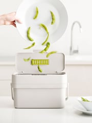 Joseph Joseph Grey Grey Compo 4 Food Waste Caddy Stone - Image 1 of 4