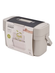 Joseph Joseph Grey Grey Compo 4 Food Waste Caddy Stone - Image 3 of 4