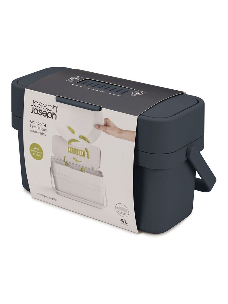Grey Joseph Joseph Sky Edition Stack 4 Food Waste Caddy - Image 4 of 4
