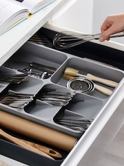 Joseph Joseph Grey Grey Drawer Store Expanding Cutlery Tray - Image 1 of 4
