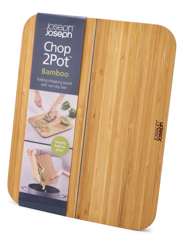 Joseph Joseph Brown Chop2Pot Bamboo Large Chopping Board - Image 4 of 4