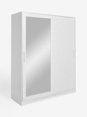 White Flynn 1.5m Sliding Wardrobe - Image 10 of 11