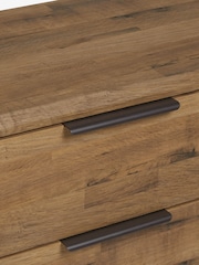 Dark Bronx Oak Effect 6 Drawer Wide Chest of Drawers - Image 11 of 11
