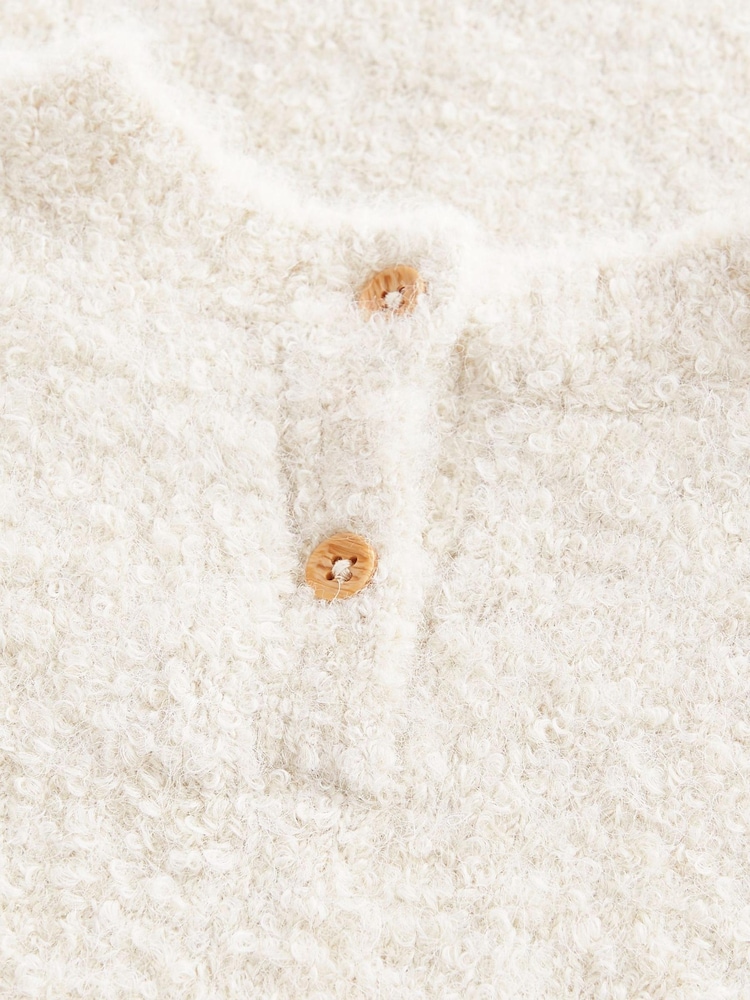 Ecru/Creme meliert - Bouclé-Pulloverkleid (3 Monate bis 7 Jahre) - Bild 8 von 8