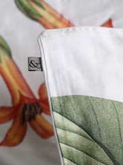Graham & Brown White Arcadia 100% Cotton Duvet Cover and Pillowcase Set - Image 3 of 5