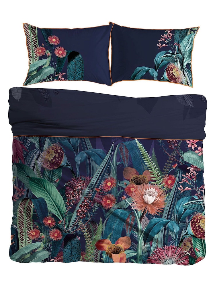 Graham & Brown Blue Tigerlily 100% Cotton Duvet Cover and Pillowcase Set - Image 5 of 5