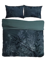 Graham & Brown Blue Restore 100% Cotton Duvet Cover and Pillowcase Set - Image 4 of 5