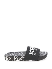 Kenzo Kids Black Logo Sliders - Image 1 of 6