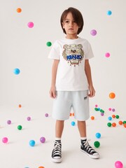 KENZO KIDS Tiger White Print Logo T-Shirt - Image 1 of 4