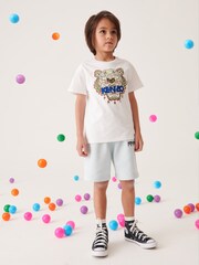 KENZO KIDS Tiger White Print Logo T-Shirt - Image 2 of 4