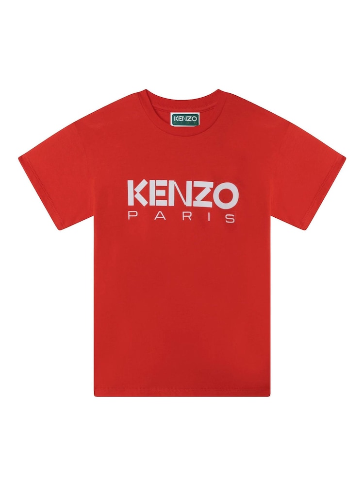 KENZO KIDS Red Paris Logo T-Shirt - Image 1 of 2