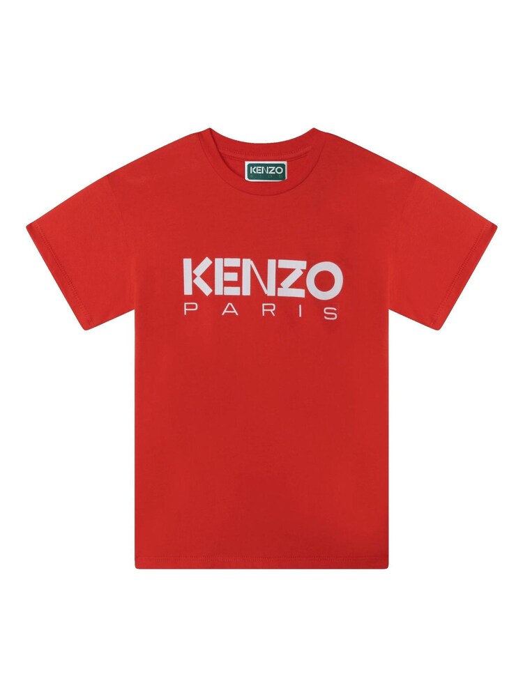 KENZO KIDS Red Paris Logo T-Shirt - Image 1 of 2 KENZO KIDS Red Paris Logo T-Shirt - Image 1 of 2