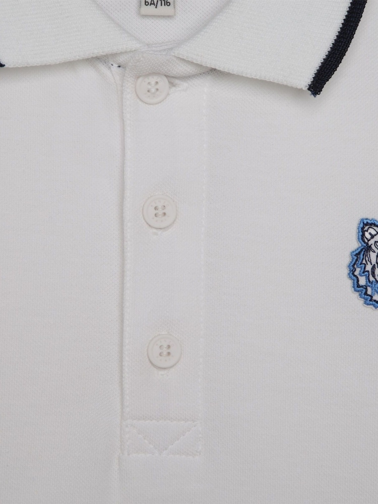 KENZO KIDS 100% Cotton Logo Polo Shirt - Image 3 of 3