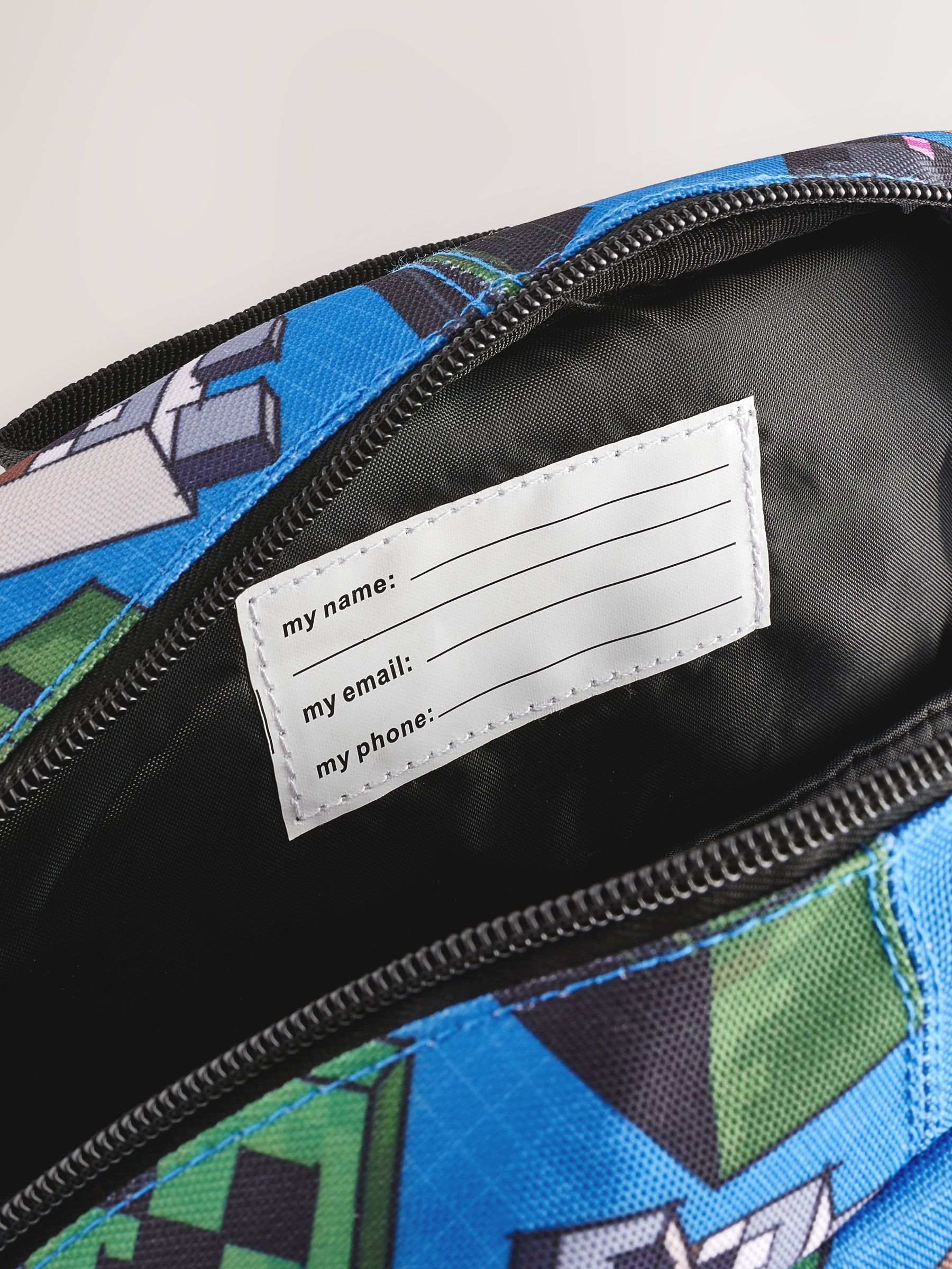 Buy Minecraft Blue Backpack from Next Italy