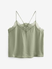 Vert - Caraco à bretelles et bordures Dentelle - Image 6 of 6