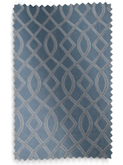 Blue Next Collection Luxe Heavyweight Maeve Damask Velvet Eyelet Lined Curtains - Image 4 of 5