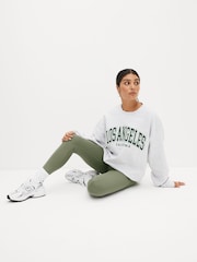 Оливково-зеленые - Леггинсы с запахом и завышенной талией Active Studio Sports - Image 2 of 9