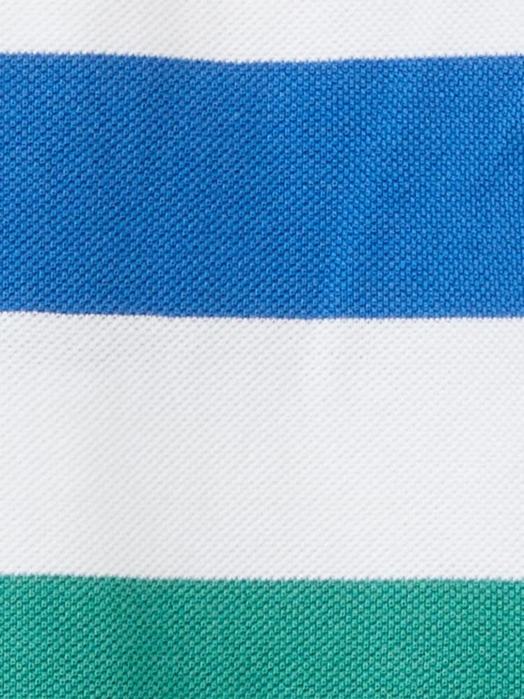 Benetton Boys Striped Logo Polo Shirt - Image 3 of 3